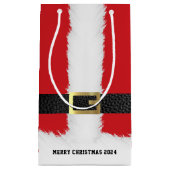 Santa Claus Anzug Jacket Frohe Weihnachten Kleine Geschenktüte (Vorderseite)