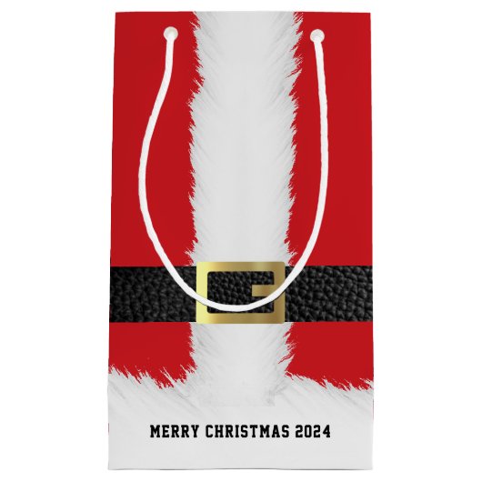 Santa Claus Anzug Jacket Frohe Weihnachten Kleine Geschenktüte (Vorderseite)