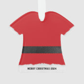 Santa Claus Anzug Jacket Frohe Weihnachten Ornament (Rückseite)