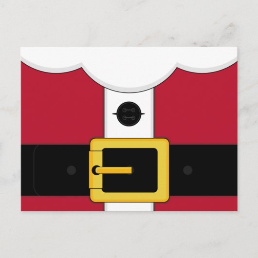 Santa Claus Anzug Postkarte (Vorderseite)