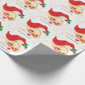 Santa Claus Anzug Weihnachten Geschenkpapier (Ecke)