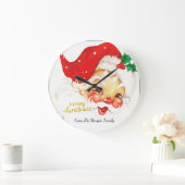Santa Claus Anzug Weihnachten Große Wanduhr (Zuhause)