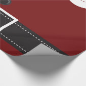 Santa Claus Anzug Weihnachtssaison Design Geschenkpapier (Ecke)