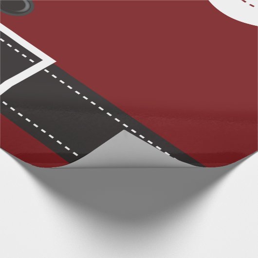 Santa Claus Anzug Weihnachtssaison Design Geschenkpapier (Ecke)