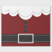 Santa Claus Anzug Weihnachtssaison Design Geschenkpapier (Flach)