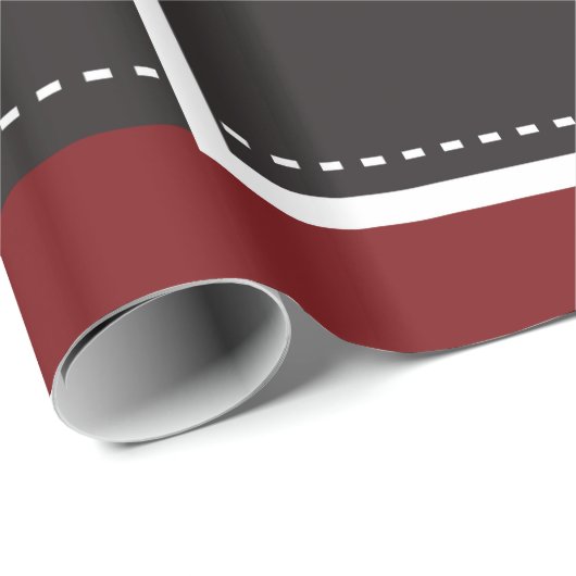 Santa Claus Anzug Weihnachtssaison Design Geschenkpapier (Rolleneckpunkt)