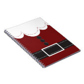 Santa Claus Anzug Weihnachtssaison Design Notizblock (Rechte Seite)