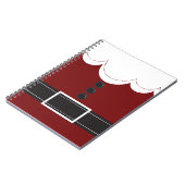 Santa Claus Anzug Weihnachtssaison Design Notizblock (Linke Seite)