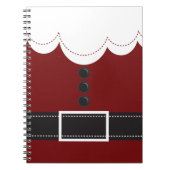 Santa Claus Anzug Weihnachtssaison Design Notizblock (Vorderseite)