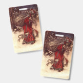 Santa Claus Arthur Rackham Ausweis (Vorder- & Rückseite)