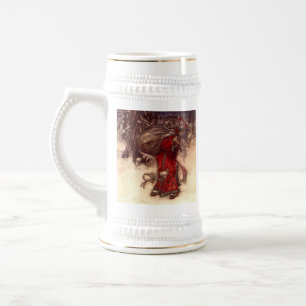 Santa Claus Arthur Rackham Bierglas