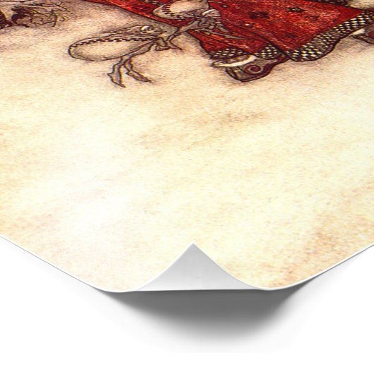 Santa Claus Arthur Rackham Fotodruck (Ecke)