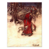 Santa Claus Arthur Rackham Fotodruck (Vorne)