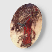 Santa Claus Arthur Rackham Große Wanduhr (Winkel)