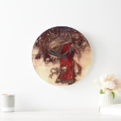 Santa Claus Arthur Rackham Große Wanduhr (Zuhause)