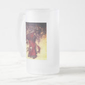 Santa Claus Arthur Rackham Mattglas Bierglas (Vorderseite Links)