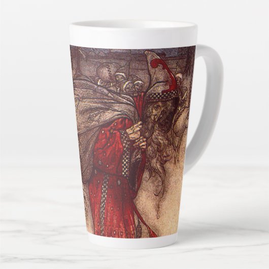 Santa Claus Arthur Rackham Milchtasse (Rechte Ecke)