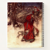 Santa Claus Arthur Rackham Notizblock (Rückseite)