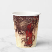 Santa Claus Arthur Rackham Pappbecher (Rückseite)
