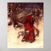 Santa Claus Arthur Rackham Poster (Vorne)