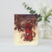 Santa Claus Arthur Rackham Postkarte (Stehend Vorderseite)