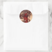 Santa Claus Arthur Rackham Runder Aufkleber (Tasche)