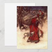 Santa Claus Arthur Rackham Save The Date (Vorne/Hinten)