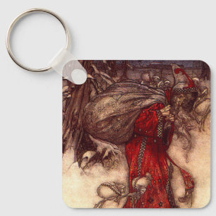 Santa Claus Arthur Rackham Schlüsselanhänger