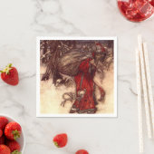 Santa Claus Arthur Rackham Serviette (Beispiel)