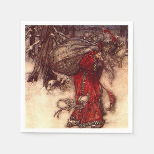 Santa Claus Arthur Rackham Serviette