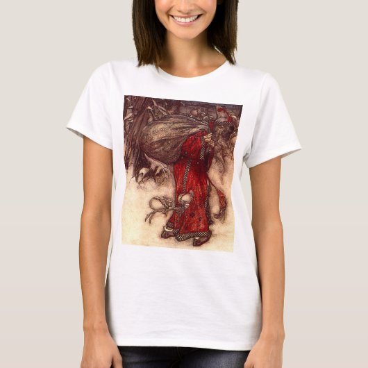 Santa Claus Arthur Rackham T-Shirt (Vorderseite)