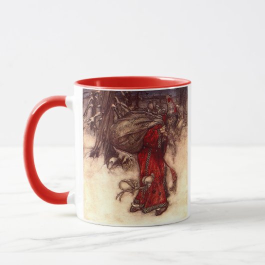 Santa Claus Arthur Rackham Tasse (Links)
