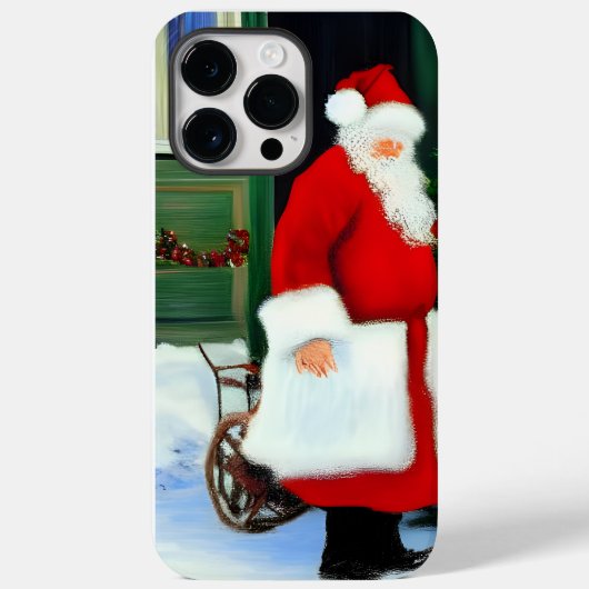 Santa Claus Artwork iPhone 14 Pro Max Fall Case-Mate iPhone Hülle (Rückseite)