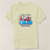 Santa Claus Asleep über Progress-Bar T-Shirt (Design vorne)