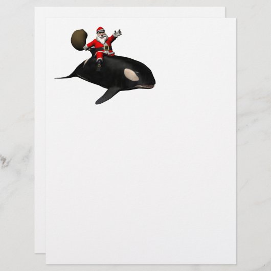 Santa Claus auf Orca (Vorne/Hinten)