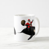 Santa Claus auf Orca Kaffeetasse (VorderseiteRechts)