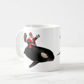 Santa Claus auf Orca Kaffeetasse (Vorderseite Links)