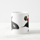 Santa Claus auf Orca Kaffeetasse (Mittel)