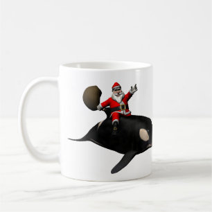 Santa Claus auf Orca Kaffeetasse