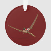 Santa Claus auf Quetzalcoatlus Ornament (Vorderseite)