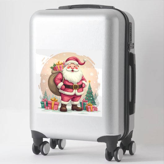 Santa Claus Aufkleber (Koffer)