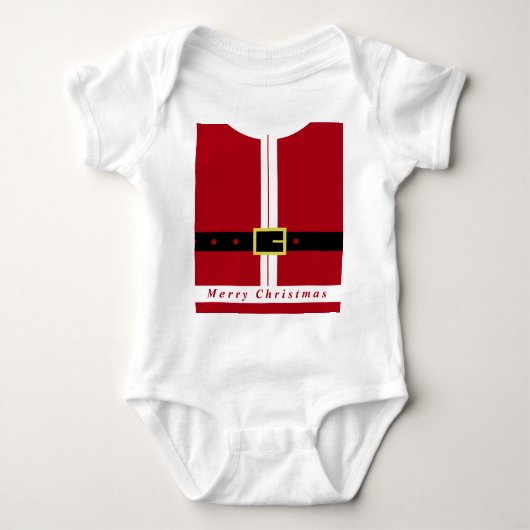 Santa Claus Baby Bodysuit Baby Strampler (Vorderseite)
