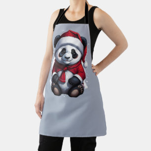 Santa Claus Baby Panda Weihnachten Schürze