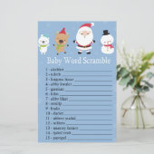 Santa Claus Baby Wortspiel (Stehend Vorderseite)