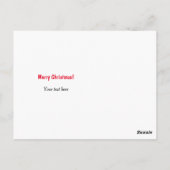 Santa Claus Babysits Retro Image Holiday Postkarte (Rückseite)