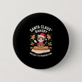 Santa Claus Bäckerei geknetet Purfection Christma Button (Vorderseite)