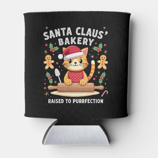 Santa Claus Bäckerei geknetet Purfection Christma Dosenkühler (Vorderseite)