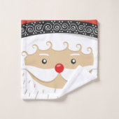Santa Claus Badhandtuch Set (Waschlappen)