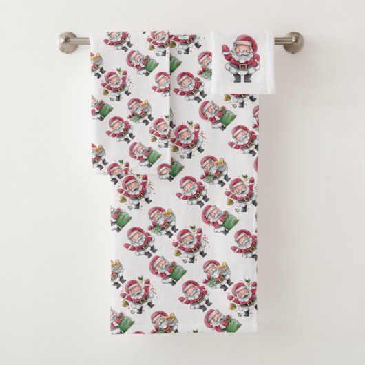 Santa Claus Badhandtuch Set (Insitu)