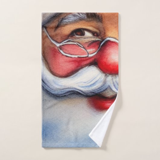 Santa Claus Badhandtuch Set (Handtuch)